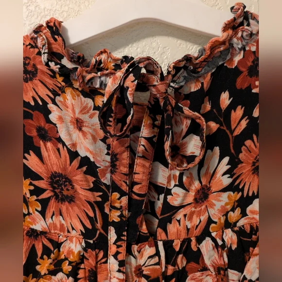 Rachel Parcell Floral Ruffle Long Sleeve Dress - Picture 5 of 10